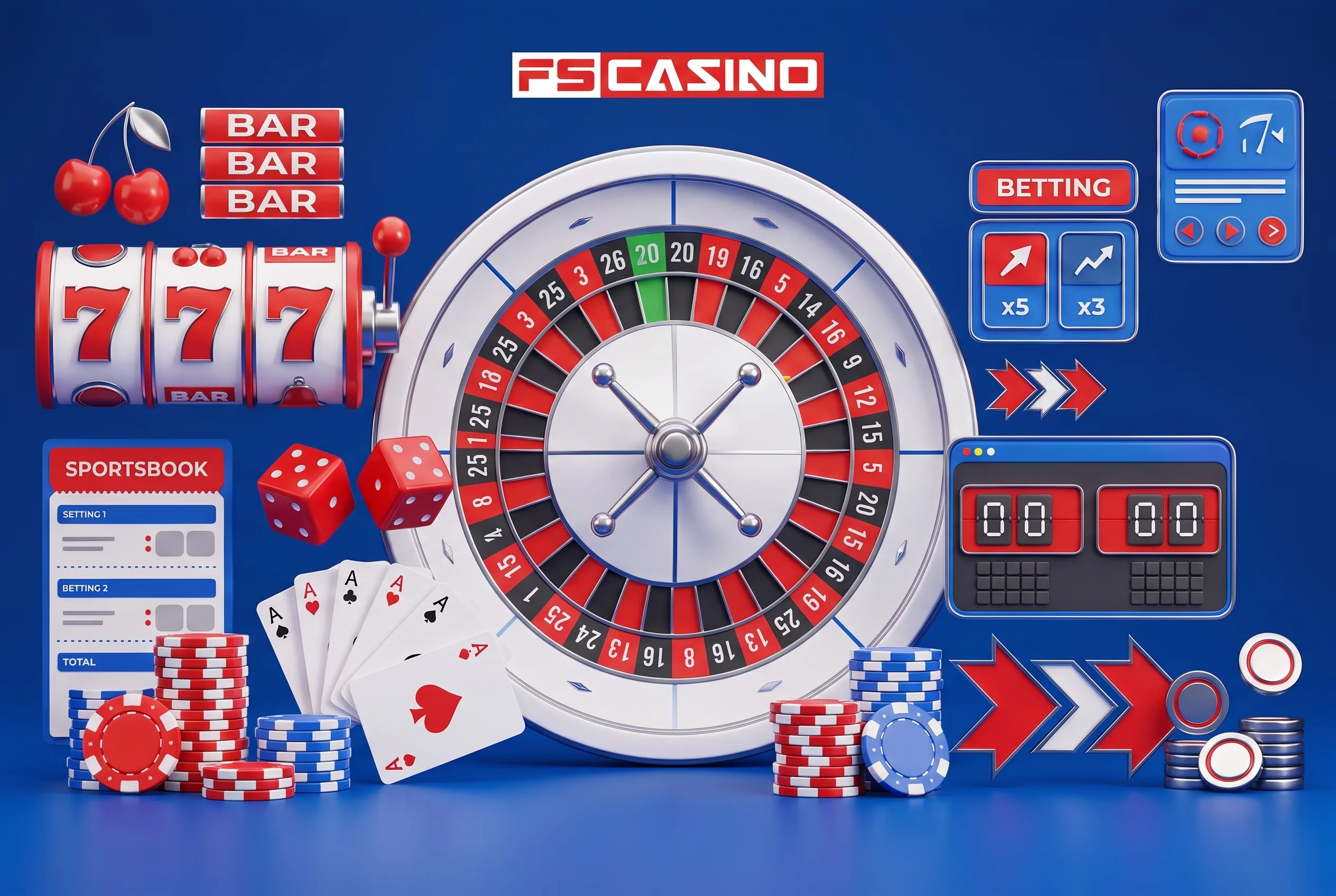 FS Casino roulette and betting games